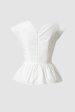 White Elen Top For Cheap