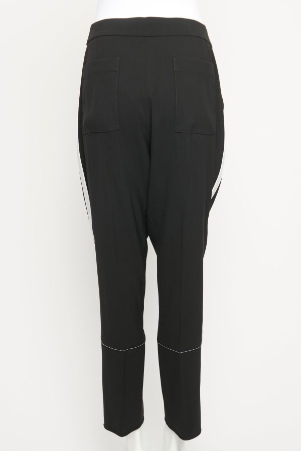 Viscose Black Carrot Preowned Trousers Hot on Sale