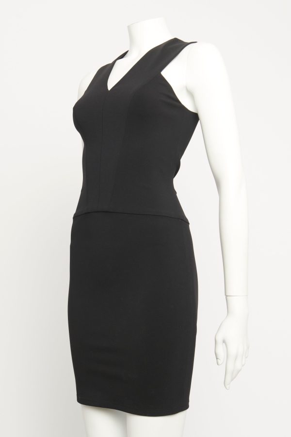 Black Stretch Preowned Mini Dress Fashion