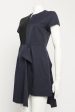 Navy Black Panelled Preowned Dress on Sale