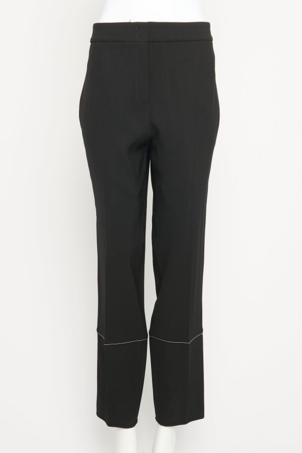 Viscose Black Carrot Preowned Trousers Hot on Sale