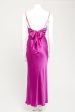 Magenta Silk Preowned Twisted Maxi Dress Discount