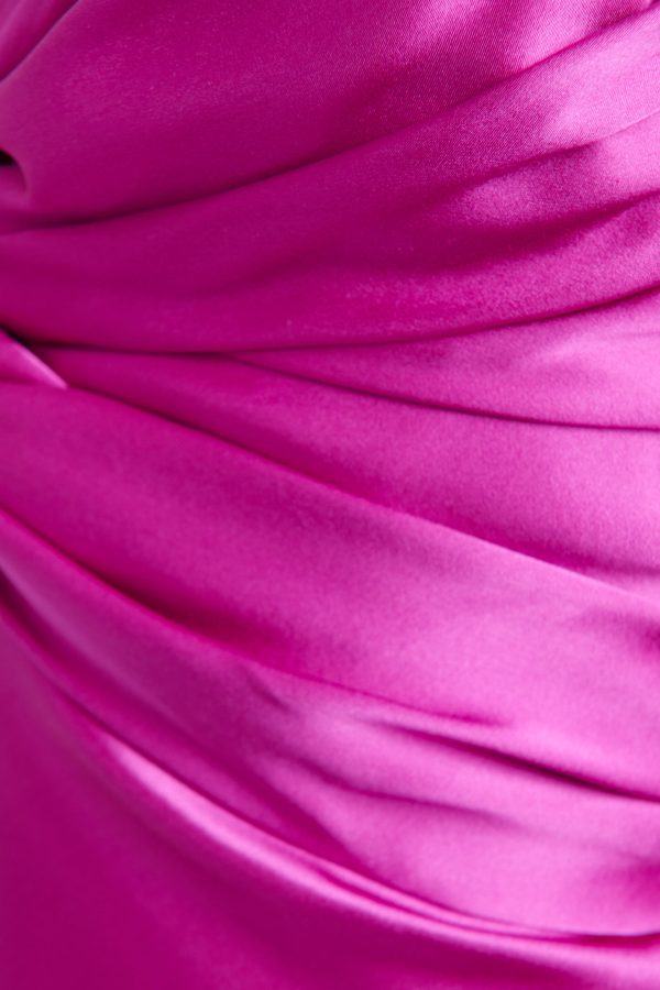 Magenta Silk Preowned Twisted Maxi Dress Discount