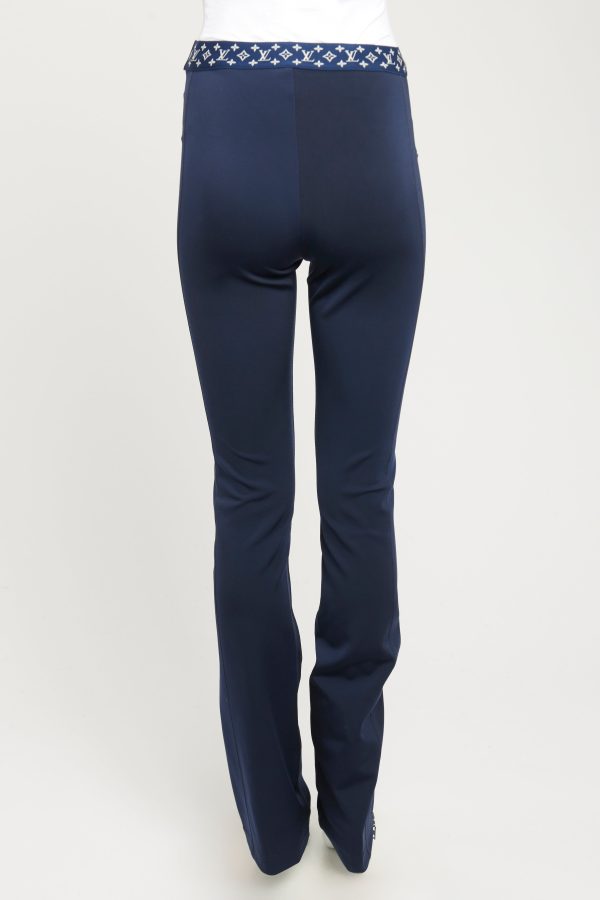 Night Blue Polyamide Preowned Seamless Flight Mode Flared Leggings Cheap