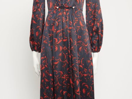 Navy Floral Mills Preowned Dress Online Sale