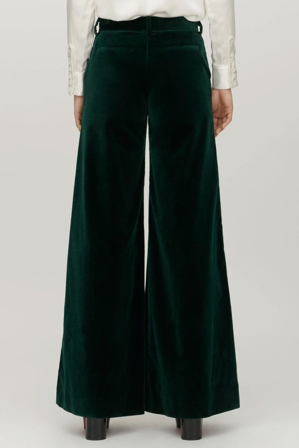 Green Velvet Bianca Trousers Online Hot Sale