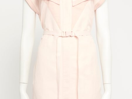 Pink Cotton Preowned Shirt Dress Online