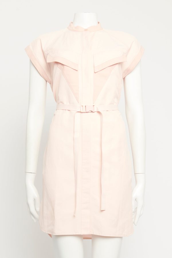 Pink Cotton Preowned Shirt Dress Online