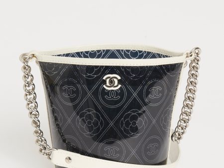 2018 Black Camellia Coco Preowned Bucket Bag Online Sale