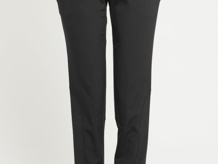 Black Silk Blend Preowned Studded Trousers Online