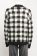 Monochrome Cashmere & Mohair Blend Preowned Check V-Neck Jumper Sale