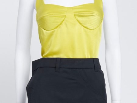 Lime Green Top With Built In Bra Sale