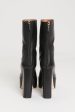 Black Leather Preowned Lexy Ankle Boots Online Hot Sale