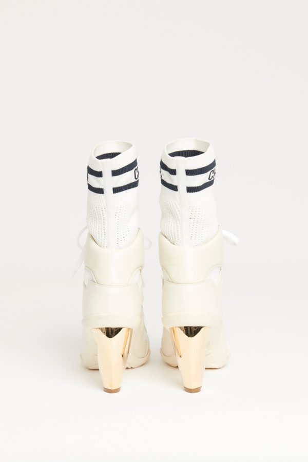 2022 Cream D-Zenith Preowned Ankle Boot on Sale