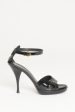 Black Patent Leather Preowned Sandals Hot on Sale