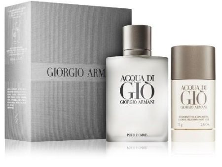 Aqua Di Gio 2 Piece Gift Set by Giorgio Armani for Men For Sale