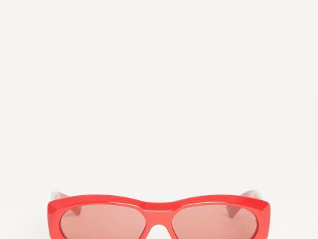 2020 Red Acetate Preowned Cat Eye For Discount