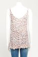 Blue Viscose Preowned Floral Lace Trim Camisole Top Fashion