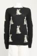 2016 Black Shetland Wool Preowned Bunny Knit Online Hot Sale