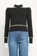 Black Wool Preowned Cut-Out Knitted Jumper on Sale