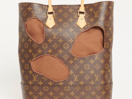 2014 Brown Monogram Canvas  Bag With Holes  Iconoclasts Preowned Tote Bag For Sale