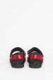 2022 Metallic Red Leather Preowned Hook & Loop Sandals Supply