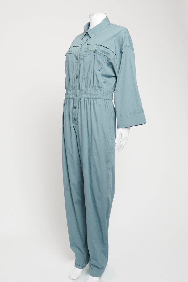 Blue Cotton Preowned Preowned Utility Jumpsuit Cheap