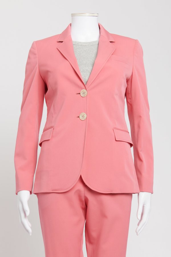 Pink 2015 Wool Preowned Suit For Cheap