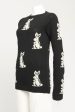 2016 Black Shetland Wool Preowned Bunny Knit Online Hot Sale