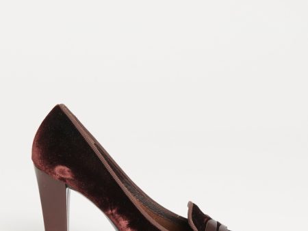 Ebony Velvet Preowned Square Toe Pumps Online Hot Sale