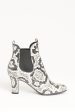 Black and White Snakeskin Preowned Ankle Boots Online