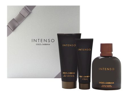 Dolce & Gabbana Intenso 3 Piece Gift Set by Dolce & Gabbana for Men For Discount