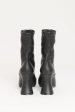 2021 Black Faux Leather Preowned Groove Sock Boots Online Hot Sale