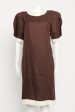 1970 s Brown Linen Preowned 365 Midi Dress Online