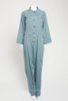 Blue Cotton Preowned Preowned Utility Jumpsuit Cheap