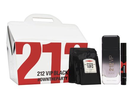 212 VIP Black 3 Piece Gift Set by Carolina Herrera for Men Online