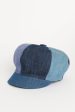 2018 Blue Denim Preowned Patchwork Baker Boy Cap Fashion