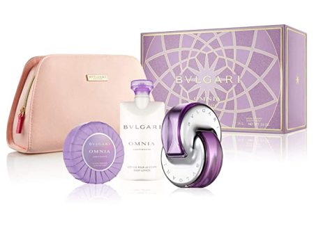 Bvlgari Omnia Amethyste 4 Piece Gift Set by Bvlgari for Women Fashion