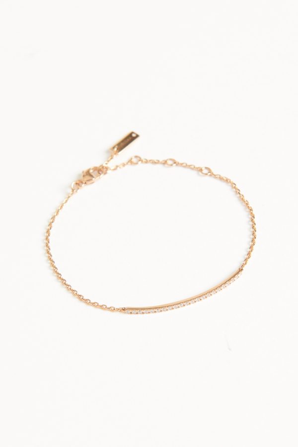 18K Rose Gold Preowned Gatsby Bar Diamond Bracelet Sale